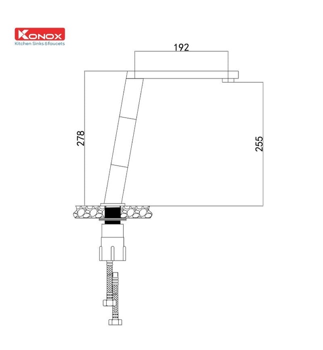 Vòi rửa bát nóng lạnh Konox KN1209