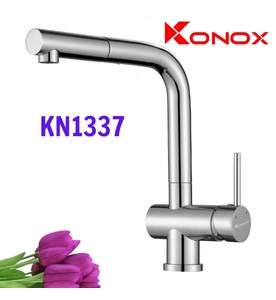 Vòi rửa bát nóng lạnh dây rút Konox KN1337