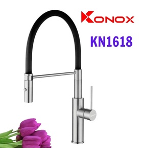 Vòi rửa bát nóng lạnh cần mềm Konox KN1618