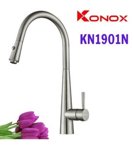 Vòi rửa bát nóng lạnh dây rút Konox KN1901N