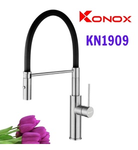 Vòi rửa bát nóng lạnh cần mềm Konox KN1909