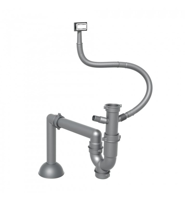 Siphon chậu rửa bát 1 hố Konox PD03