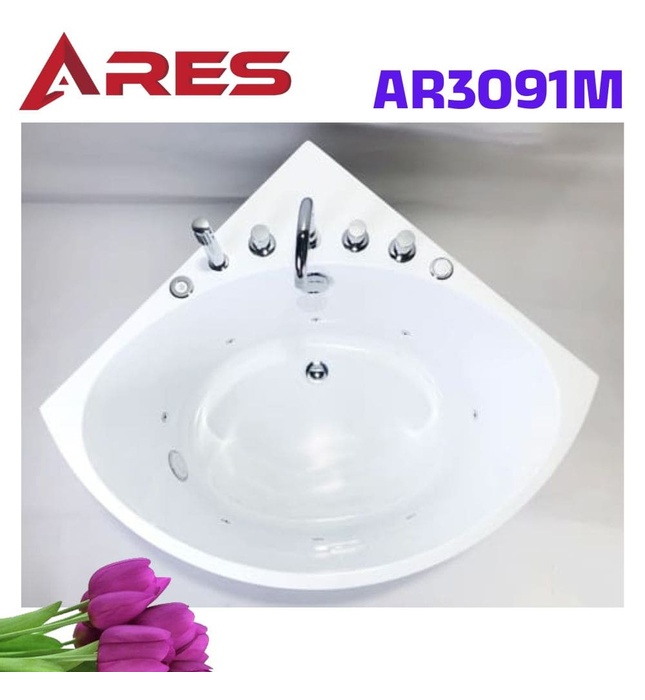 Bồn tắm góc massage 0.9m Ares AR3091M