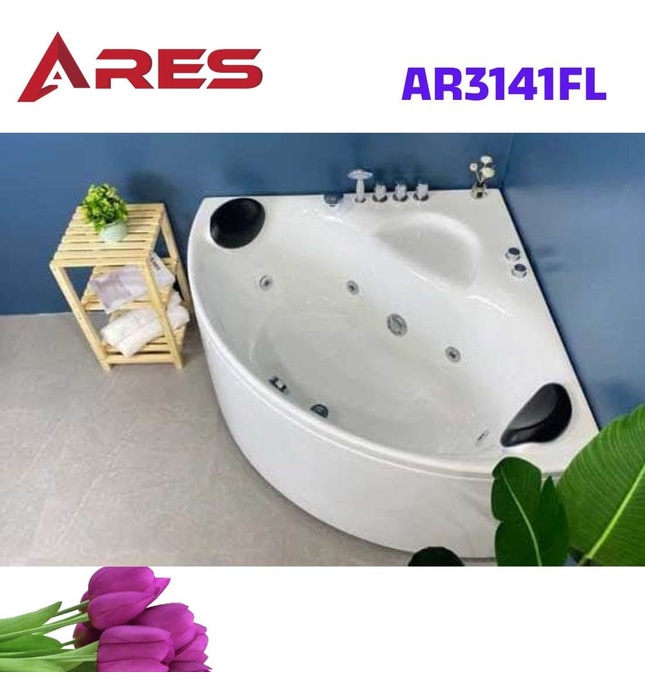 Bồn tắm góc massage 1.4m Ares AR3141FL