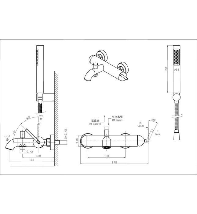 Sen tắm nóng lạnh Joden Bordeax 60873715C