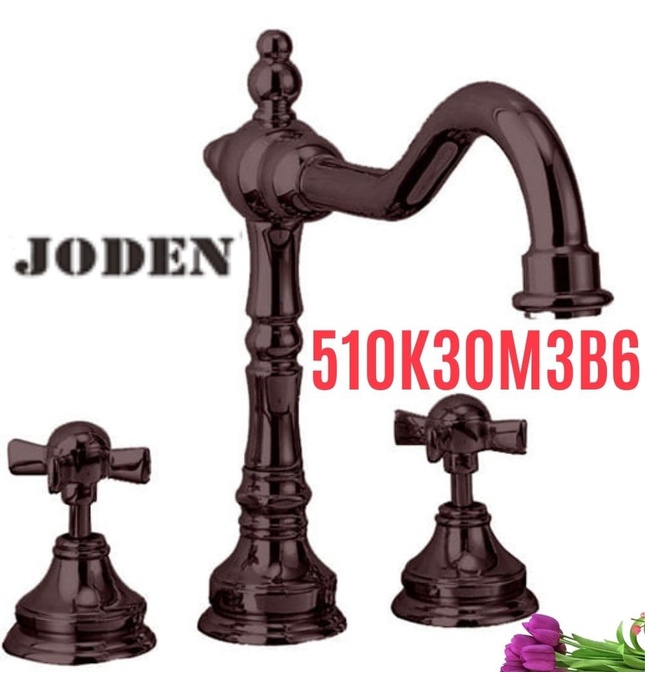 Vòi chậu rửa mặt 3 chân cao gắn chậu Joden Alexander 510K30M3B6