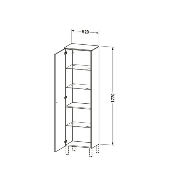 Tủ Để Đồ Nhà Vệ Sinh Duravit BR1331R1818