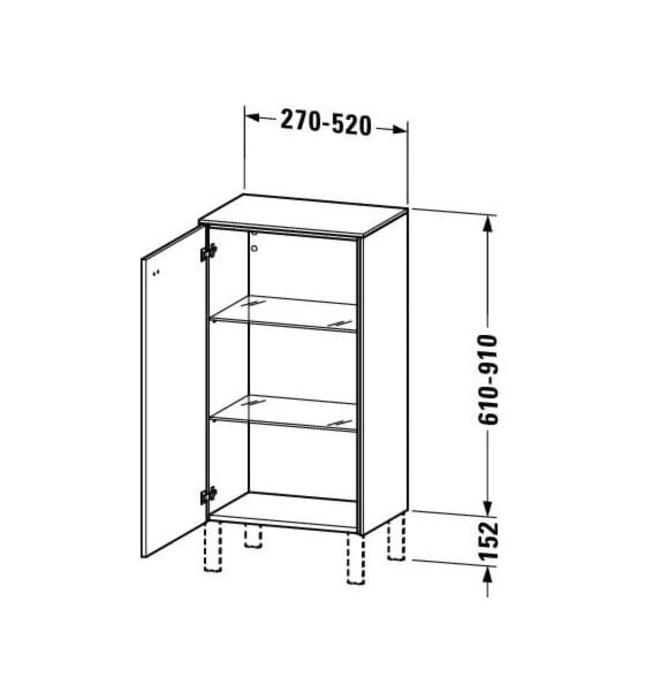 Tủ Để Đồ Nhà Vệ Sinh Duravit BR1340L4343