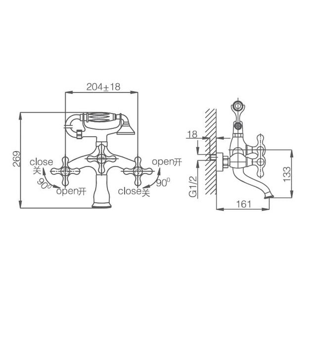 Sen tắm nóng lạnh Joden Marian 610J5057C