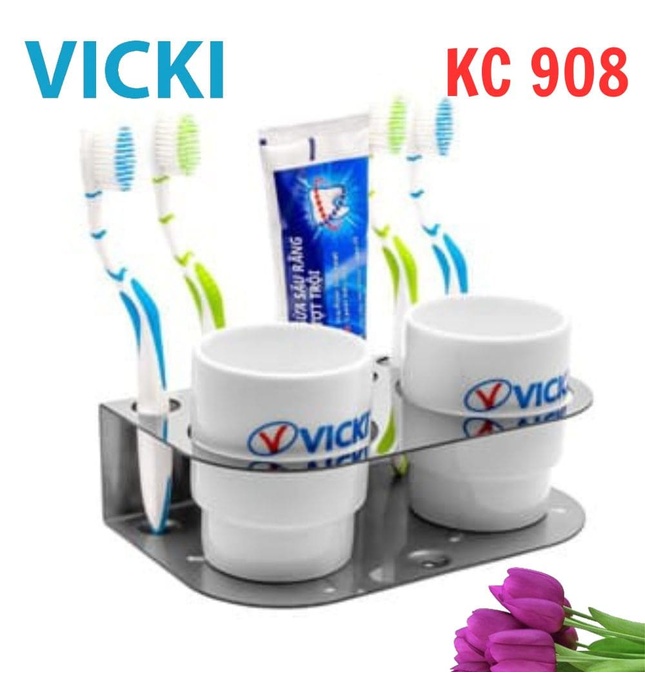 Kệ cốc đánh răng Vicki KC 908