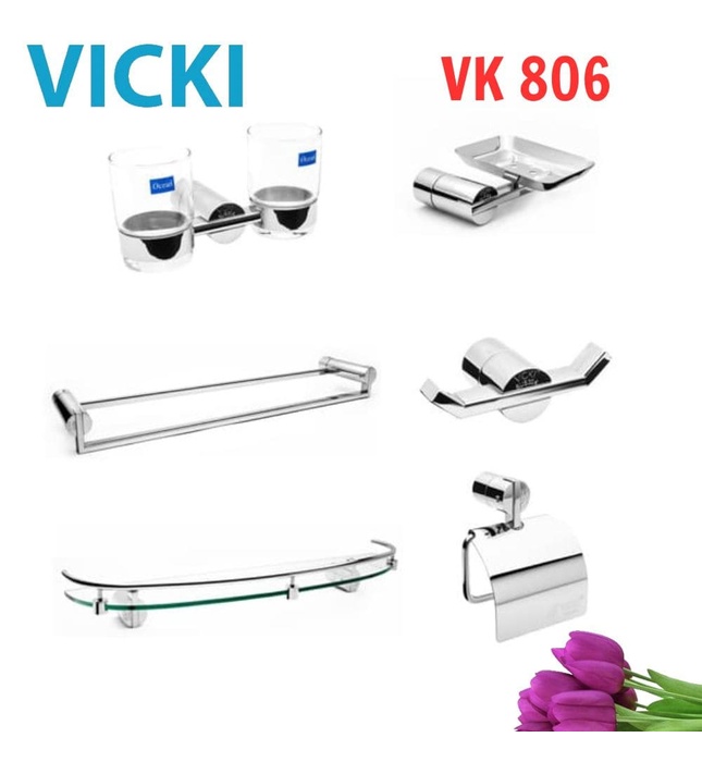 Bộ phụ kiện phòng tắm Vicki VK 806 (6 món)