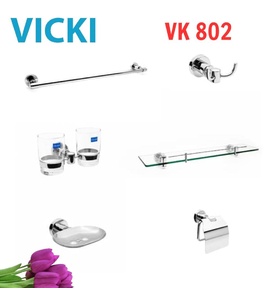 Bộ phụ kiện phòng tắm Vicki VK 802(6 món)