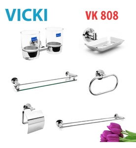 Bộ phụ kiện phòng tắm Vicki VK 808 (6 món)