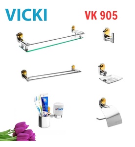 Bộ phụ kiện phòng tắm Vicki VK 905(6 món)