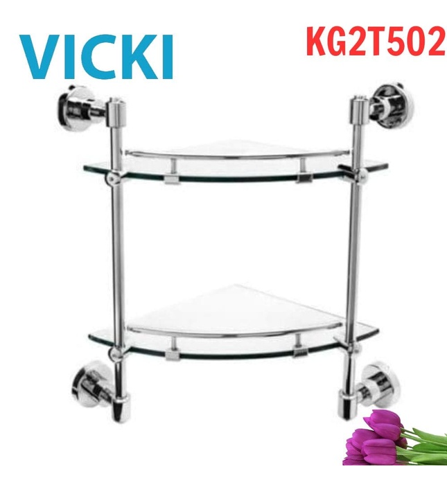 Kệ để đồ 2 tầng inox VICKI KG2T502