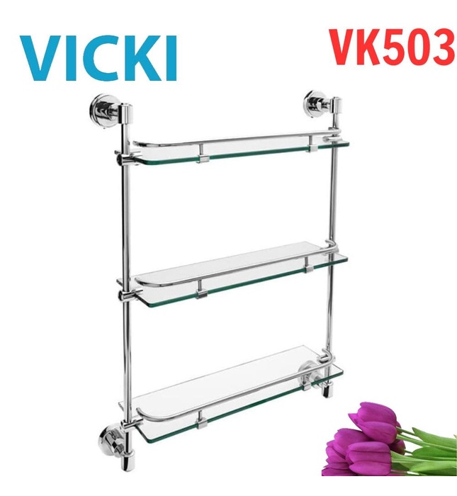 Kệ để đồ 3 tầng inox VICKI VK503