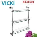 Kệ để đồ 3 tầng inox VICKI KT3T501
