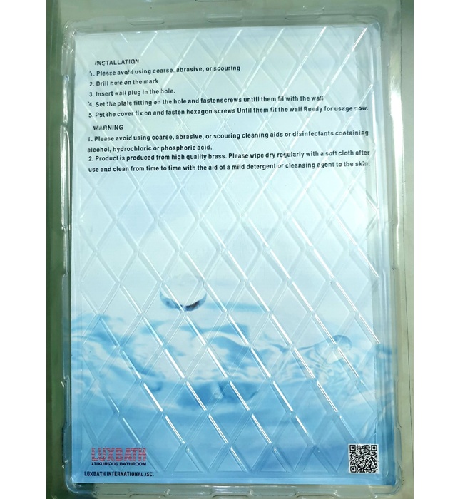 Vòi xịt đồng tăng áp Luxbath LB202 (Bảo hành 20 năm)