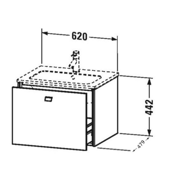 Tủ chậu lavabo Duravit BR400101818