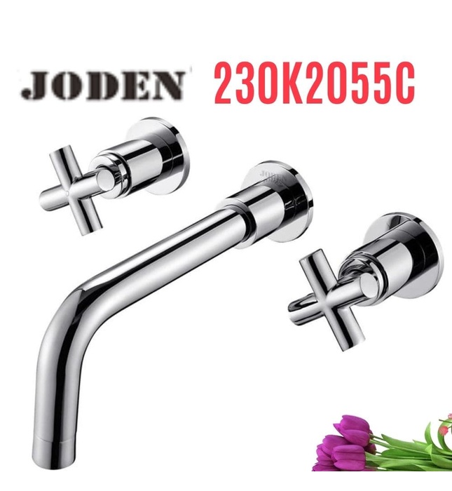 Vòi chậu rửa mặt 3 chân gắn tường Joden Belinda 230K2055C