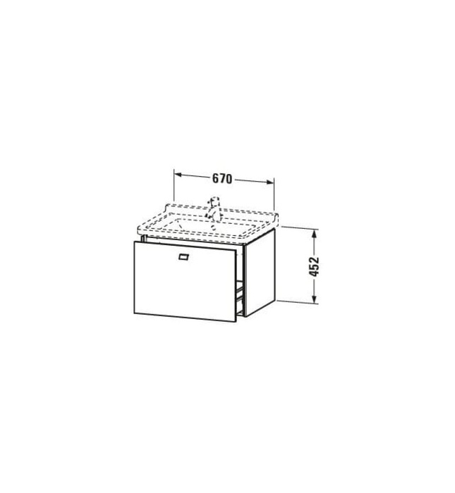 Tủ chậu lavabo Duravit BR404101075
