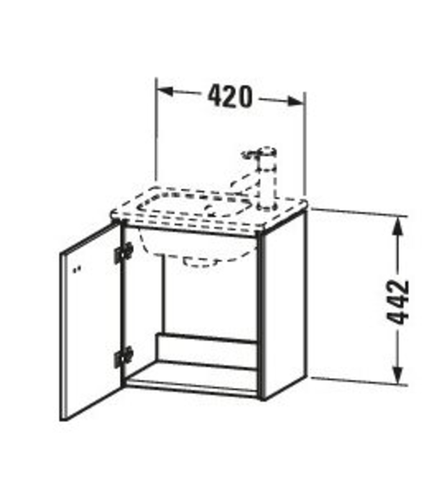 Tủ chậu lavabo Duravit BR404109191