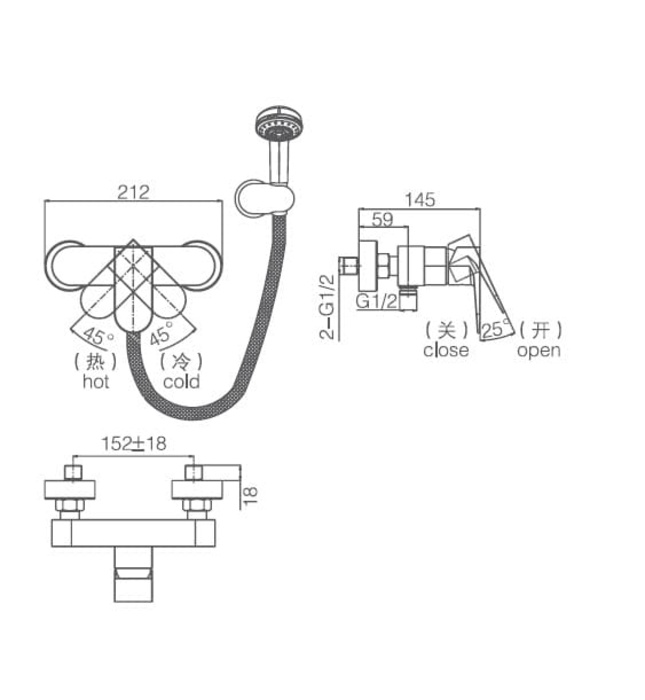 Sen tắm nóng lạnh Joden Leo 9008B344C