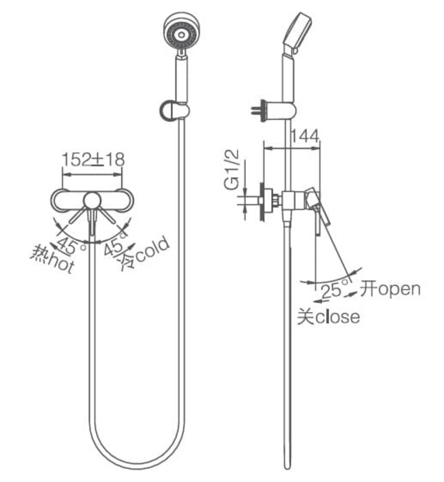 Sen tắm nóng lạnh Joden Allen 9008M08BC