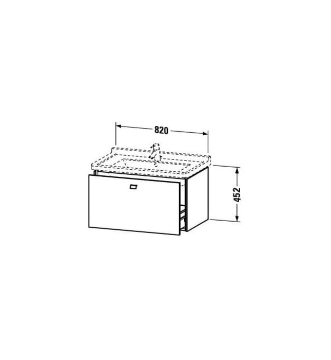 Tủ chậu lavabo Duravit BR404204949