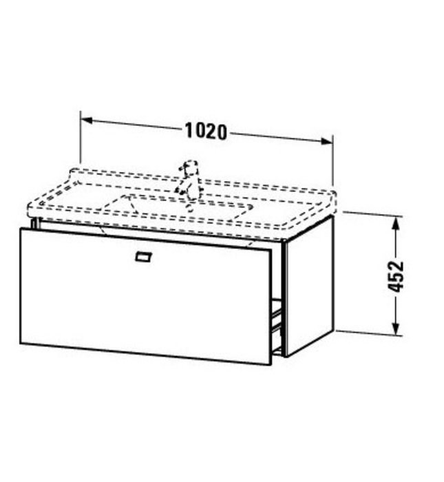 Tủ chậu lavabo Duravit BR404301091