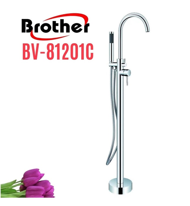 Vòi sen bồn tắm đặt sàn Brother 81201C