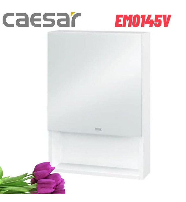Tủ gương Phòng Tắm Màu Trắng CAESAR EM0145V 