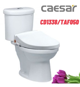 Bồn cầu 2 khối nắp rửa cơ Caesar CD1338/TAF050