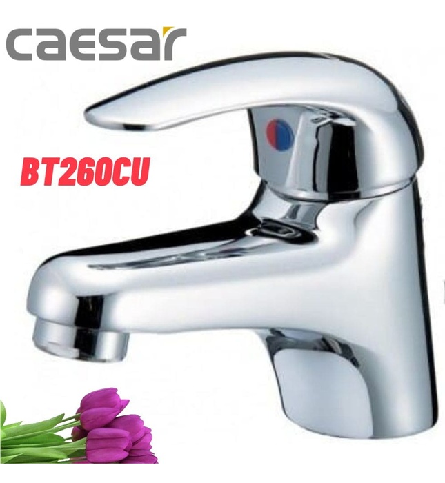 Vòi Lavabo Nóng Lạnh 1 Chân Caesar BT260CU