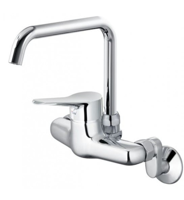 Vòi Rửa Bát Nóng Lạnh Cần Cứng Gắn Tường Caesar K527C