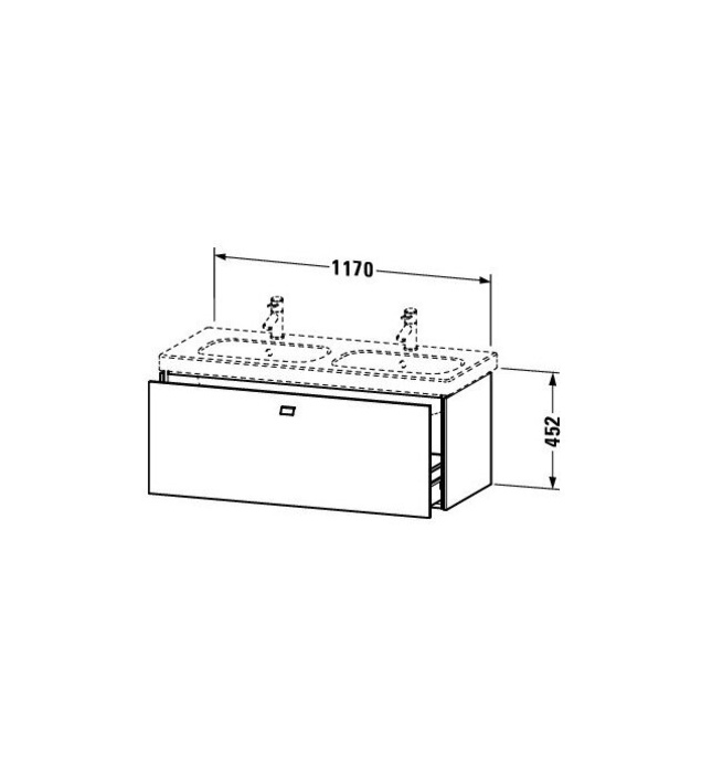 Tủ chậu lavabo Duravit BR404801016