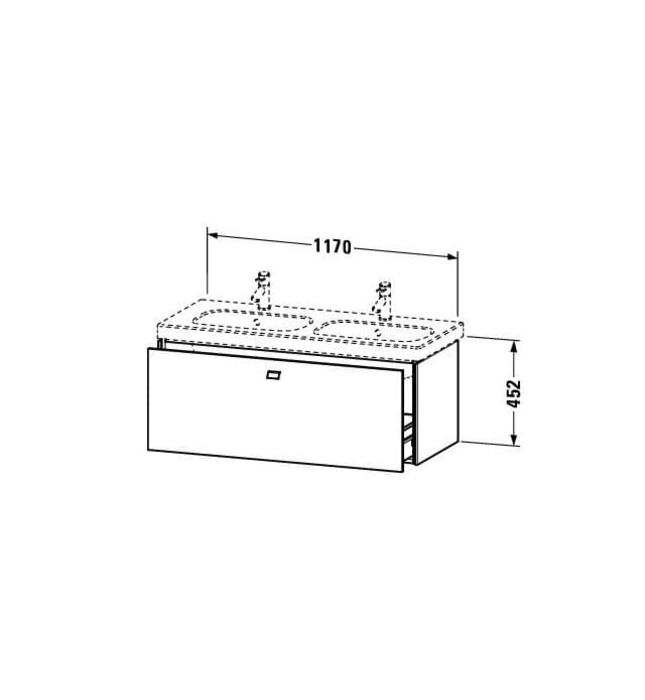 Tủ chậu lavabo Duravit BR404801018