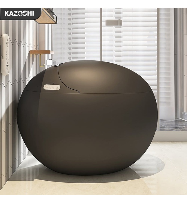 Bồn Cầu Trứng Thông Minh Kazoshi 29K Màu Đen