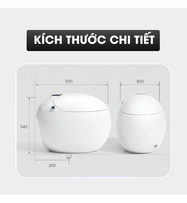 Bồn Cầu Trứng Thông Minh Kazoshi K29