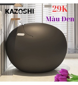Bồn Cầu Trứng Thông Minh Kazoshi 29K Màu Đen