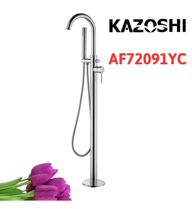 Vòi đứng bồn tắm Kazoshi AF72091YC (Thân Tròn)