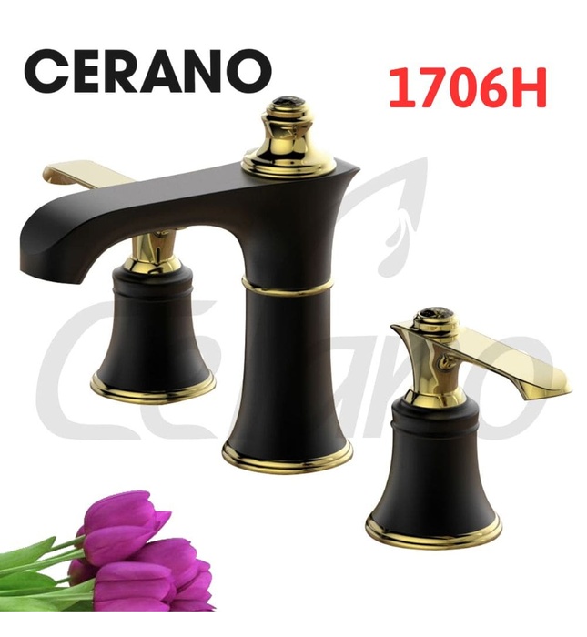Vòi Chậu Lavabo 3 Lỗ Cerano 1706H