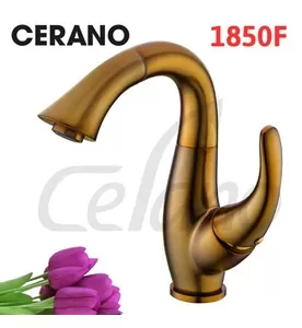 Vòi Lavabo 1 Lỗ Nóng Lạnh Cerano 1850F
