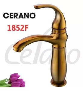 Vòi Lavabo 1 Lỗ Nóng Lạnh Cerano 1852F