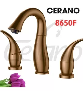 Vòi Lavabo 3 Lỗ Nóng Lạnh Cerano 8650F