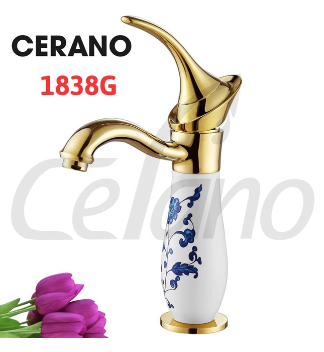 Vòi Chậu Lavabo 1 Lỗ Cerano 1838G