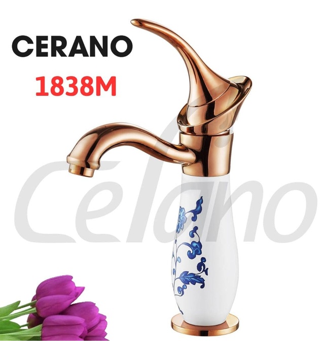 Vòi Chậu Lavabo 1 Lỗ Cerano 1838M