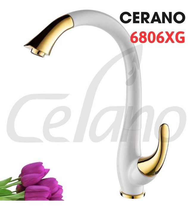 Vòi rửa bát nóng lạnh Cerano 6806XG