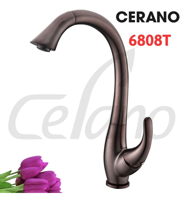 Vòi rửa bát nóng lạnh Cerano 6808T