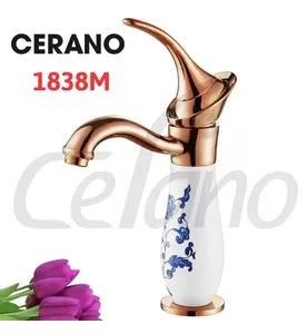 Vòi Lavabo 1 Lỗ Nóng Lạnh Cerano 1838M